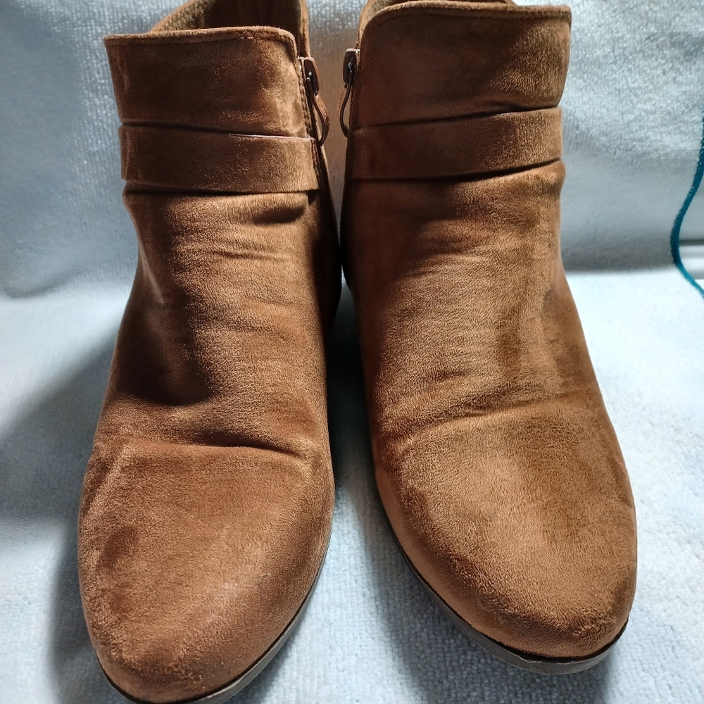 Suede booties